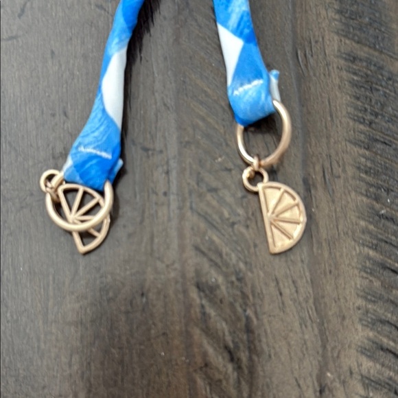 Seafolly US 10 Hipster Tie Side Ciao Bella Check Azure Blue White Gingham Bikini - Picture 9 of 10